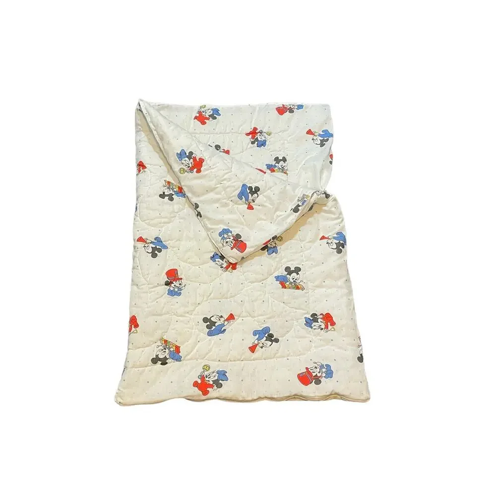 Vintage Disney Mickey Mouse Baby Zip Up Blanket Cover